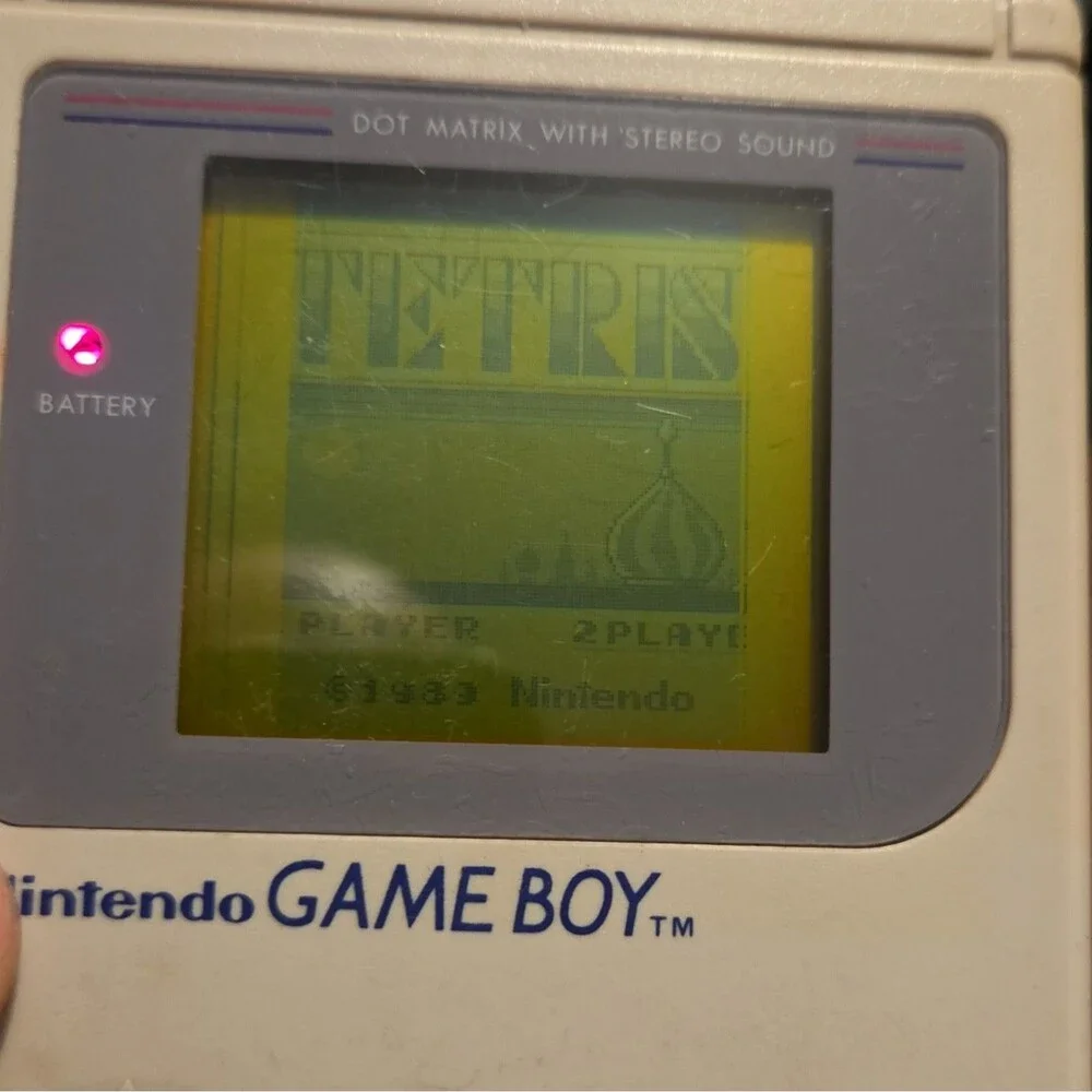 Nintendo Game Boy DMG-01 Gray Handheld Console w/ Tetris NTSC-U/C TESTED + OEM